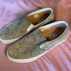 Vans slip on grey